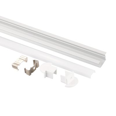 Gesso embutido na parede para cozinha em perfil de alumínio led decorativo