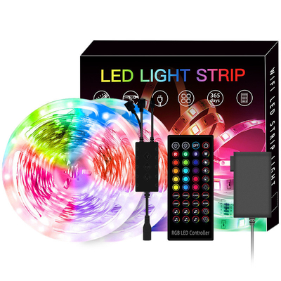 Tira de controle remoto 5050 10m do diodo emissor de luz de 12V RGB para a decoração da casa