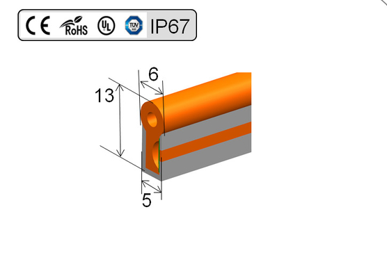 A tira de néon cor-de-rosa flexível do diodo emissor de luz de 8MM, conduziu o sinal de néon 45 LM/W IP65 IP67 IP68 impermeável