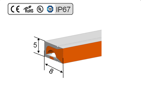 Cabo flexível de néon flexível 12v IP68 do diodo emissor de luz do RGB impermeável para a luz da associação