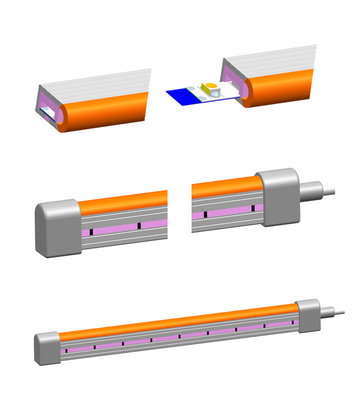 O diodo emissor de luz Flex Light de néon de RGBW 12V, néon do silicone do diodo emissor de luz descasca 7mm x 14mm para o casamento