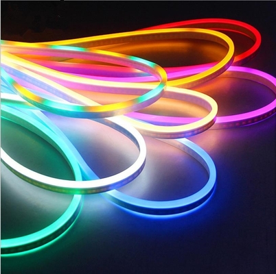 diodo emissor de luz Flex Light de néon de 10mm, luz de néon da corda do diodo emissor de luz do silicone do RGB 12V