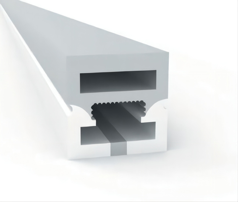 Tubulação flexível do silicone para a tira do diodo emissor de luz dimensão dobrável de 12mm x de 12mm