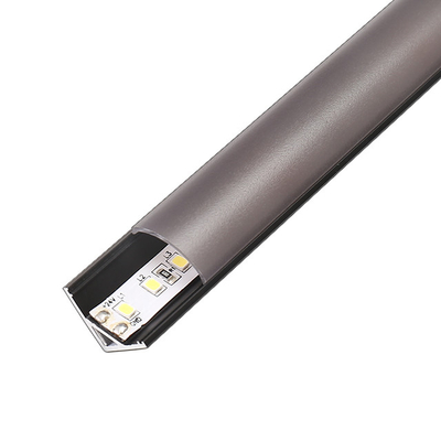 Canal preto da tira do diodo emissor de luz do canto, ODM do OEM do perfil do canto da tira do diodo emissor de luz