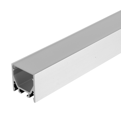 Canal de alumínio quadrado para iluminação de tira de LED 25mm x 25mm dimensão