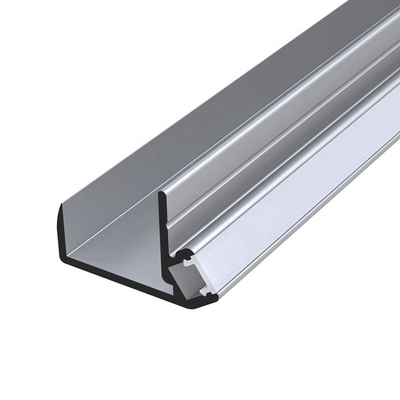 Perfil de LED de canto de drywall, canal de tira de LED de 45 graus cor preta prata
