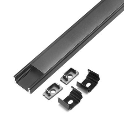 Guarda-roupa de escritório montado na superfície perfil de LED pequeno com difusor de opala PMMA