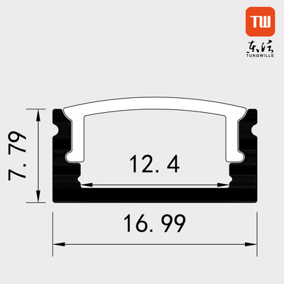 Dimensão montada de superfície do perfil 17x7.8mm do diodo emissor de luz do escritório do vestuário