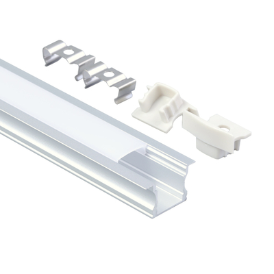 Perfis de LED embutidos para guarda-roupa em forma de U Dissipador de calor Led Extrusão de alumínio