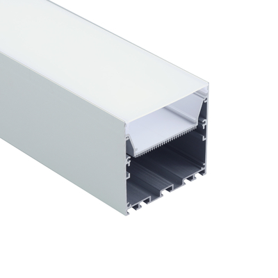 Perfil de LED suspenso de alumínio 79*77 mm carcaça do dissipador de calor prata