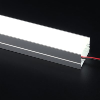 Canal de montagem de alumínio de perfil de led de montagem em superfície extrudada T8