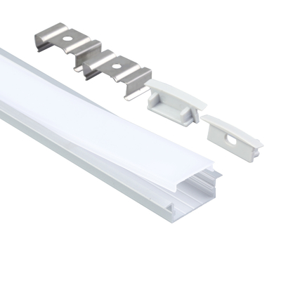 Perfil de alumínio LED embutido 23X10mm para luz de tira de extrusão