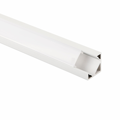 Luz de gabinete em forma de V/faixa de luz de canto Led perfil alumínio 18X18mm