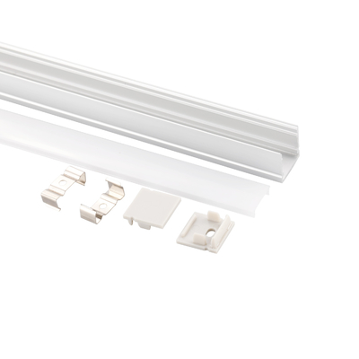 a forma da largura U de 20mm conduziu a luz de alumínio do vestuário da cozinha da tampa do PC do perfil