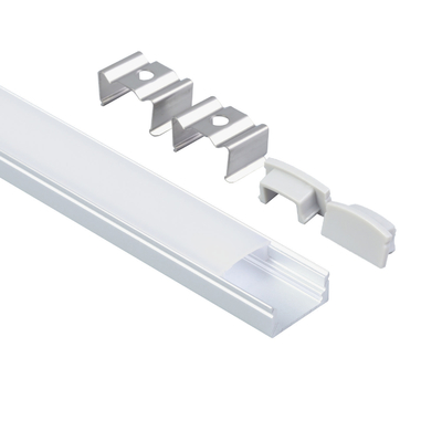 Perfil de alumínio conduzido 8mm de superfície magro da tira, canal conduzido feito sob encomenda leve linear