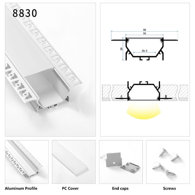 A gipsita Trimless Recessed a luz linear conduzida de alumínio da montagem do teto do canal