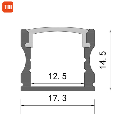O difusor do PC dos dispositivos elétricos de iluminação Recessed o canal de alumínio conduzido para a tira conduzida