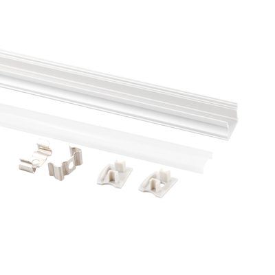 O difusor do PC dos dispositivos elétricos de iluminação Recessed o canal de alumínio conduzido para a tira conduzida