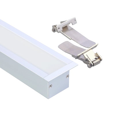 Perfil conduzido Recessed conduzido da extrusão da luz de tira para a iluminação da casa