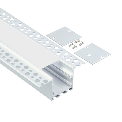 do canal de alumínio do perfil de 74mm a tampa leitosa conduzida Recessed larga do PC conduziu a luz linear