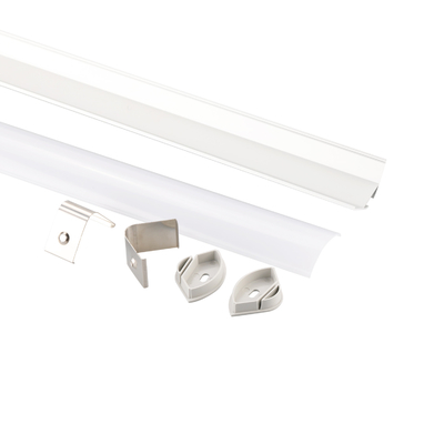 o tamanho V de 30mm dá forma ao alumínio do perfil do diodo emissor de luz do canto de 90 graus para tiras do diodo emissor de luz