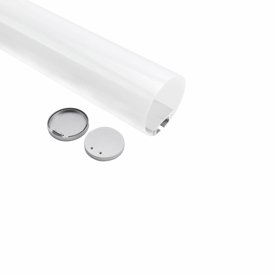 a extrusão leitosa da tampa do PC de 60mm suspendeu o perfil de alumínio conduzido para a iluminação do teto