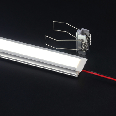 U dá forma ao canal de alumínio da luz do diodo emissor de luz da mobília, perfil Recessed de alumínio de prata do diodo emissor de luz