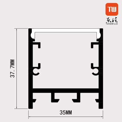 Carcaça de alumínio perfil para luzes de tira de LED flexível OEM flexível