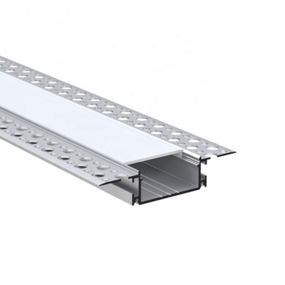 As extrusões de alumínio do Drywall da placa de gesso para o diodo emissor de luz iluminam a tampa transparente