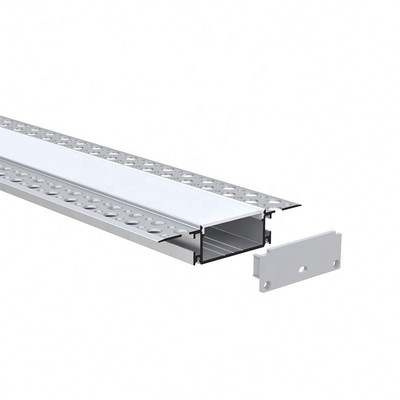 As extrusões de alumínio do Drywall da placa de gesso para o diodo emissor de luz iluminam a tampa transparente