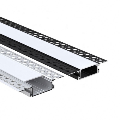 As extrusões de alumínio do Drywall da placa de gesso para o diodo emissor de luz iluminam a tampa transparente