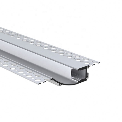 Perfil de LED de placa de gesso em forma de U 6063 Material de liga de alumínio