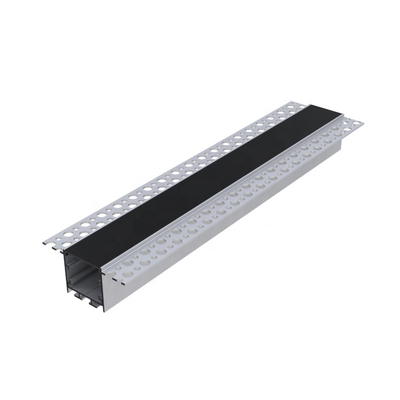 Perfil de LED de gesso cartonado para interior, tira de LED de drywall prata branco preto cor
