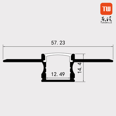 Perfil decorativo da placa de gesso da tira do diodo emissor de luz do Drywall para o vestuário