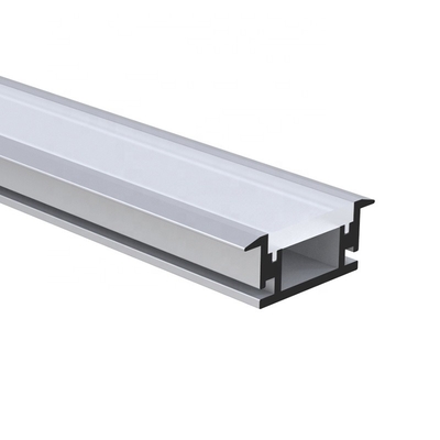 U dá forma à pintura anodizada canal Embutido dos perfis do diodo emissor de luz para a iluminação do assoalho