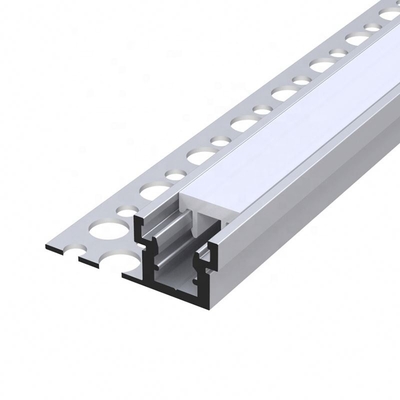 do perfil de alumínio do diodo emissor de luz da placa de gesso de 35mm cor de prata com difusor