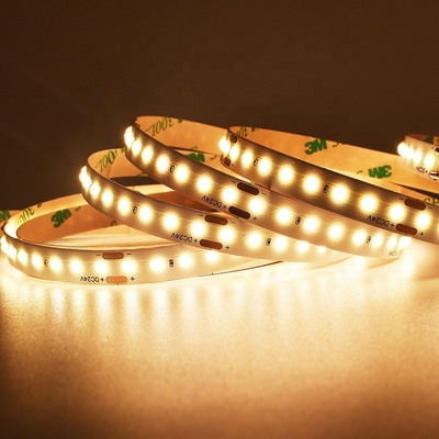 Branco morno impermeável das luzes de tira Ip68 do diodo emissor de luz da ESPIGA de DC24V para a iluminação exterior
