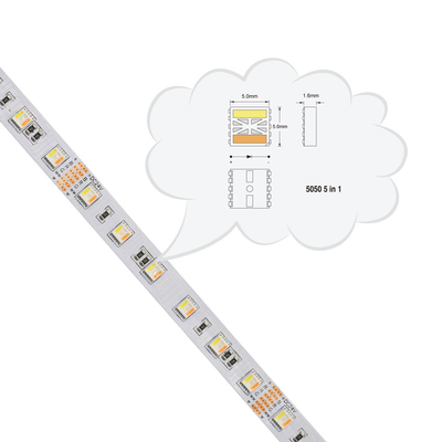 Tiras de LED DC 24V 12V 5050 SMD Flexível Ajustável 5 In1 RGBWW RGB CCT