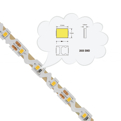 A luz de tira flexível S de SMD2835 SMD dá forma a 3000K para museus dos hotéis