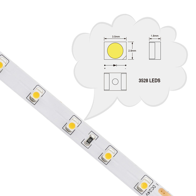 Tiras altas 60LEDs 120LEDs 240LEDs do diodo emissor de luz de CRI95 3528 SMD para prédios de escritórios