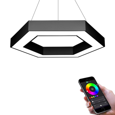Luzes lineares galvanizadas pretas do diodo emissor de luz, luz magnética Embutido de alumínio da trilha do diodo emissor de luz