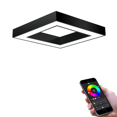 As luzes lineares do diodo emissor de luz da suspensão, quadrado diodo emissor de luz de 4 pés suspenderam o dispositivo elétrico linear