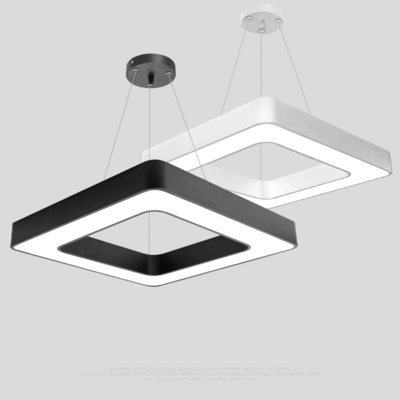 As luzes lineares do diodo emissor de luz da suspensão, quadrado diodo emissor de luz de 4 pés suspenderam o dispositivo elétrico linear