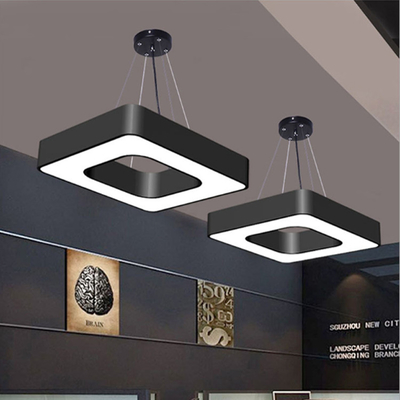 As luzes lineares do diodo emissor de luz da suspensão, quadrado diodo emissor de luz de 4 pés suspenderam o dispositivo elétrico linear