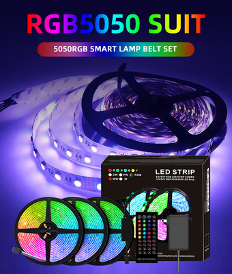 Tira esperta 5050 impermeável, luzes do diodo emissor de luz do RGB de tira do diodo emissor de luz de Wifi coloridas