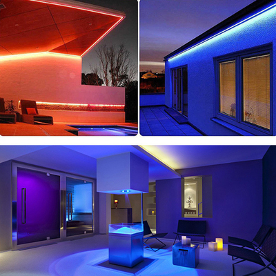 Luzes LED inteligentes DC 12V 5050 controle remoto à prova d'água