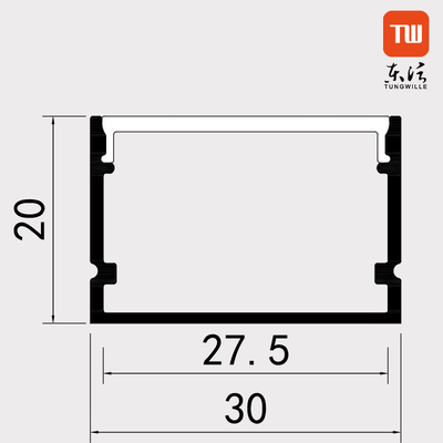 ODM multicolorido anodizado do OEM do perfil de alumínio da montagem do diodo emissor de luz para o alojamento