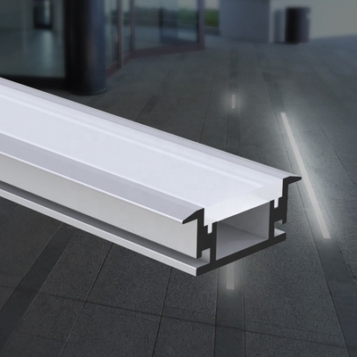 U dá forma à pintura anodizada canal Embutido dos perfis do diodo emissor de luz para a iluminação do assoalho