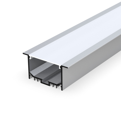 Perfil suspendido flexível do diodo emissor de luz, cor de prata de alumínio da luz de tira do diodo emissor de luz do perfil do OEM