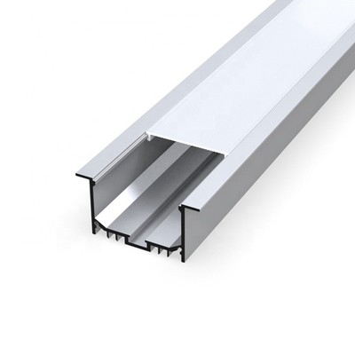 Perfil suspendido flexível do diodo emissor de luz, cor de prata de alumínio da luz de tira do diodo emissor de luz do perfil do OEM